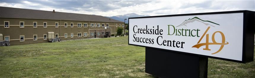 Creekside building sign